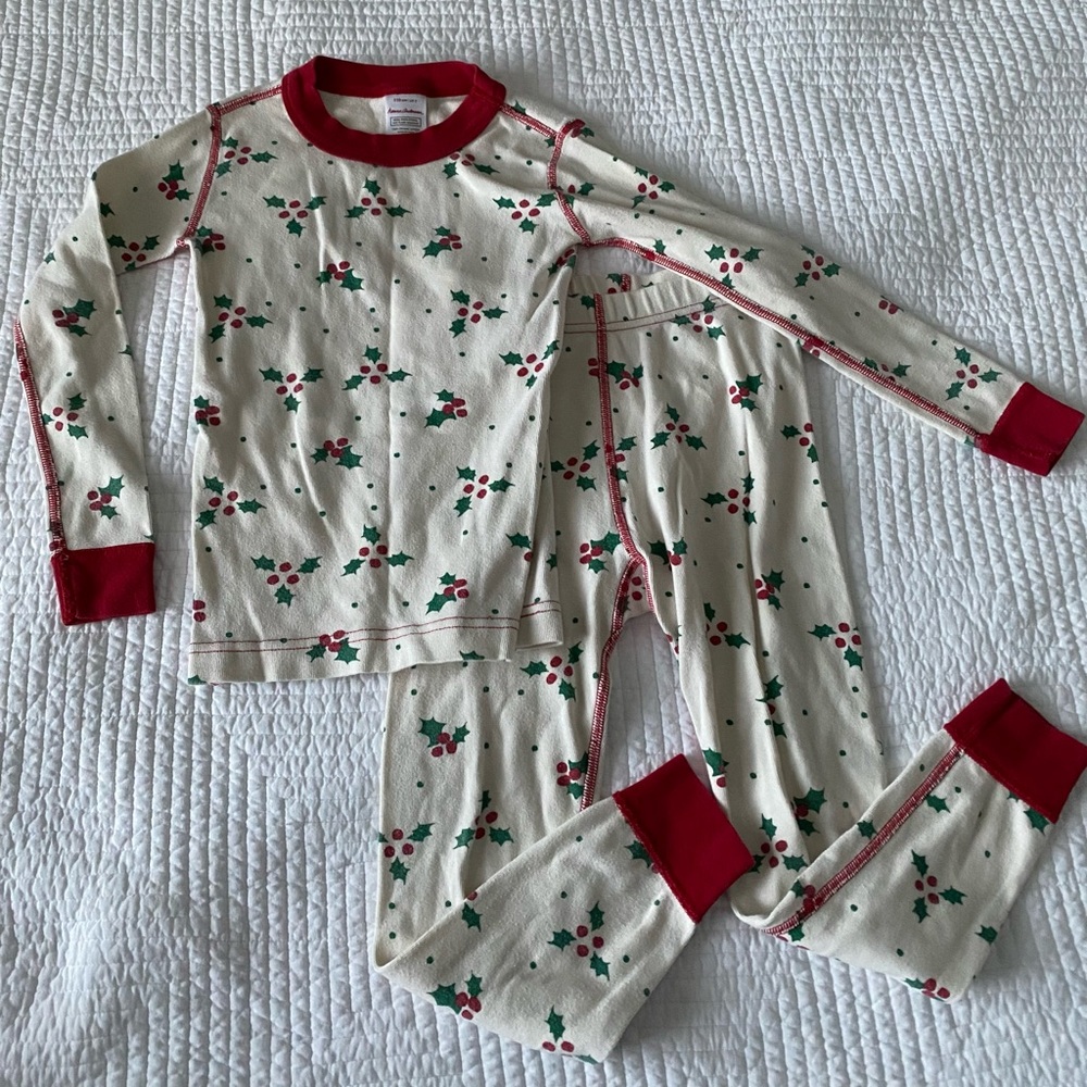 Hanna Andersson Christmas Organic Long John PJ Set 5
